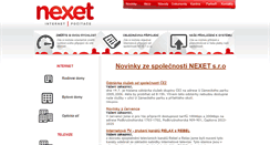 Desktop Screenshot of nexet.cz