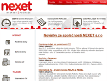 Tablet Screenshot of nexet.cz